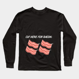 Breakfastbacon And Bacon Jam Anti Vegan Gift Idea Long Sleeve T-Shirt